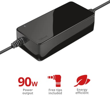 Trust Primo universal 90W laddare för bärbar dator