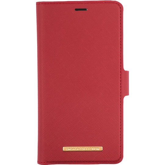 Gear Onsala Apple iPhone 11 Pro Max läder plånboksfodral (saffiano röd