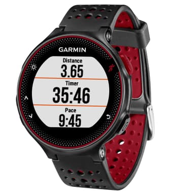 Garmin Forerunner 235 träningsklocka (svart/röd)