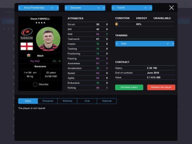 Pro Rugby Manager 2015 - PC Windows