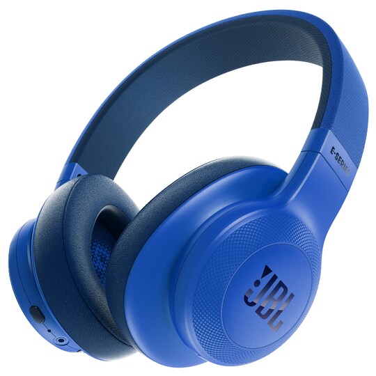 JBL E55BT around-ear hörlurar (blå)