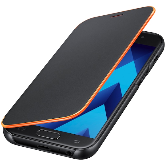 Samsung Galaxy A3 2017 Neon Flip Cover fodral (svart)