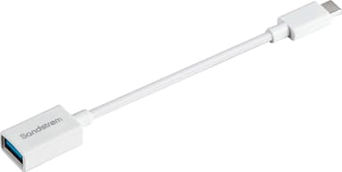 Sandstrøm USB-A till USB-C kabeladapter