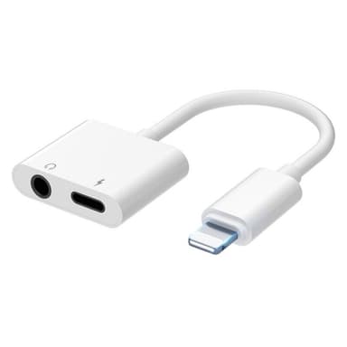 Adapter kabel Lightning 2i1 till 3.5mm (MH033) Elgiganten