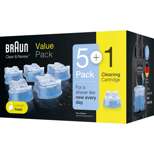 Braun Clean & Renew 5+1 rengöringspatron refill
