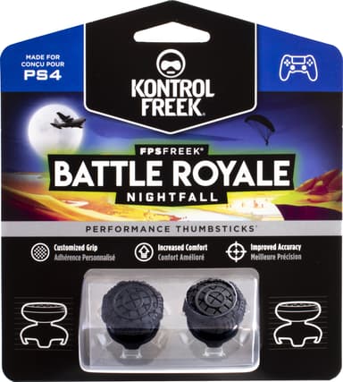 KontrolFreek PS4 Battle Royale Nightfall tumspakar (svarta)