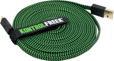 KontrolFreek USB gaming kabel för PS4 och Xbox One (grön/svart)