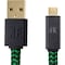 KontrolFreek USB gaming kabel för PS4 och Xbox One (grön/svart)