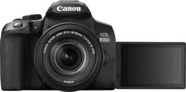 Canon EOS 850D DSLR kamera + 18-55 mm IS STM-objektiv