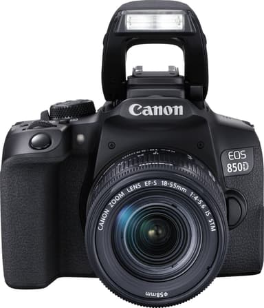 Canon EOS 850D DSLR kamera + 18-55 mm IS STM-objektiv