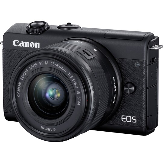 Canon EOS M200 BK M15 systemkamera + 15-45 mm objektiv