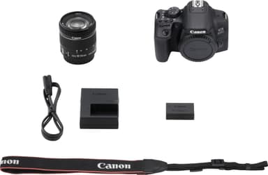 Canon EOS 850D DSLR kamera + 18-55 mm IS STM-objektiv
