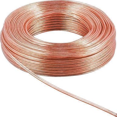 Qnect högtalarkabel 2 x 2.5mm² (10m/transparent)