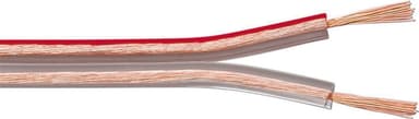 Qnect högtalarkabel 2 x 2.5mm² (10m/transparent)