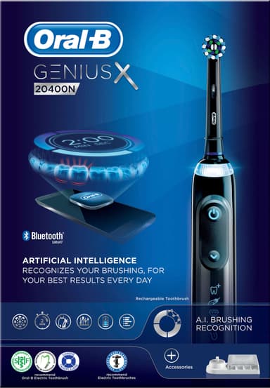 Oral-B Genius X eltandborste 20400N (svart)