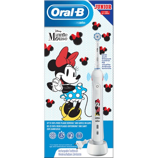 Oral-B Junior D501 Minnie Mouse eltandborste för barn