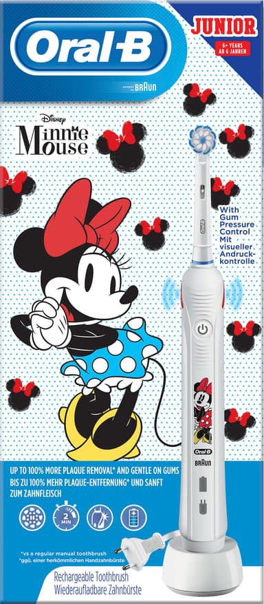 Oral-B Junior D501 Minnie Mouse eltandborste för barn