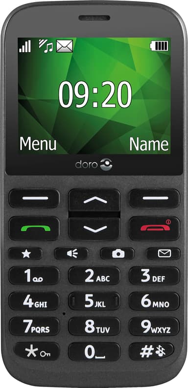 Doro 1375 mobiltelefon (grafit) - Enbart 2G