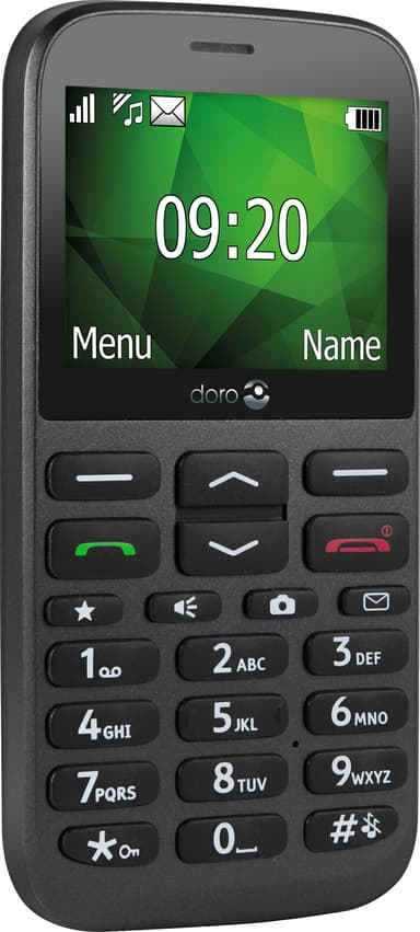 Doro 1375 mobiltelefon (grafit) - Enbart 2G