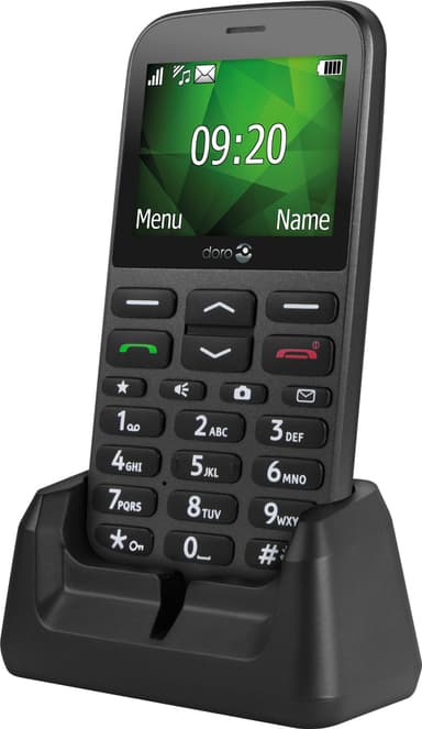 Doro 1375 mobiltelefon (grafit) - Enbart 2G