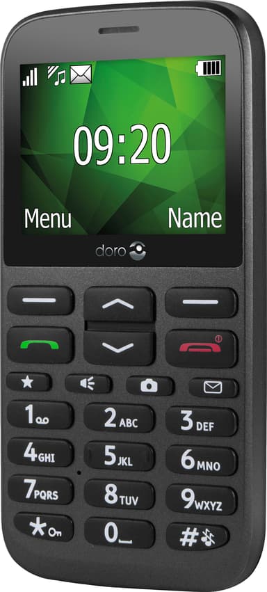 Doro 1375 mobiltelefon (grafit) - Enbart 2G