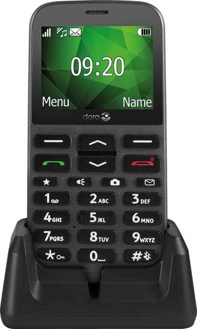 Doro 1375 mobiltelefon (grafit) - Enbart 2G