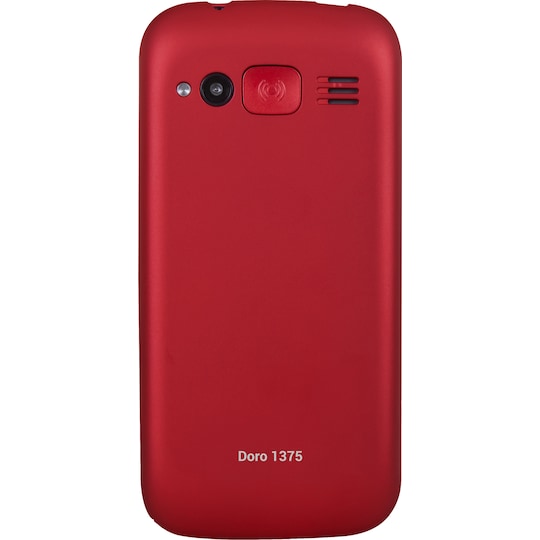 Doro 1375 mobiltelefon (röd)