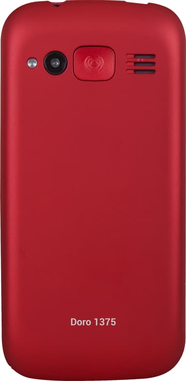 Doro 1375 mobiltelefon (röd) - Enbart 2G