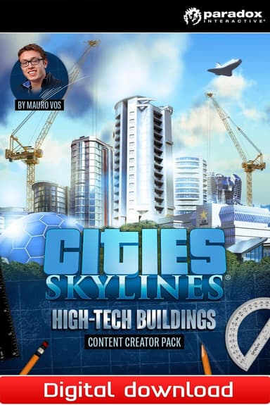 Cities Skylines - Content Creator Pack High-Tech Buildings  - PC