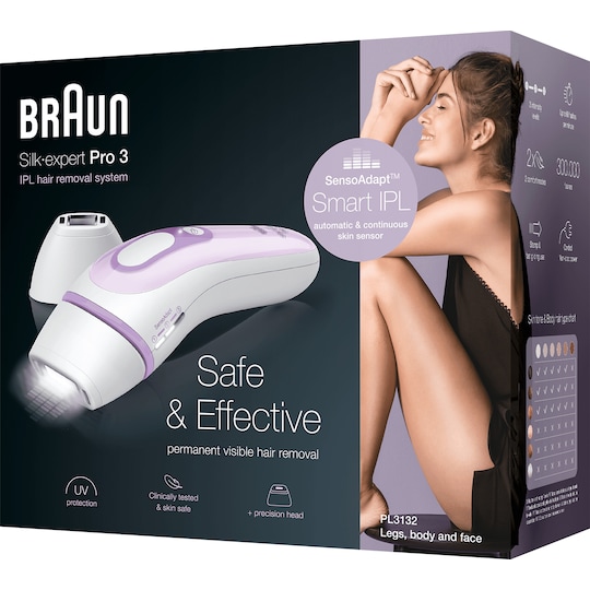 Braun Silk-expert PRO 3 ljusbaserad hårborttagning PL3132