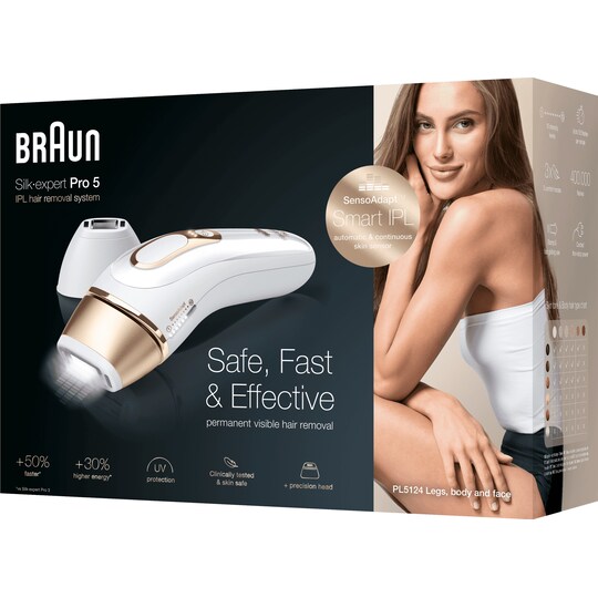 Braun Silk-Expert IPL Pro 5 ljusbaserad hårborttagning PL5124