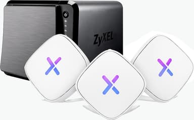 Zyxel NAS542 4-bay + Zyxel Multy U WiFi meshnod 3-pack