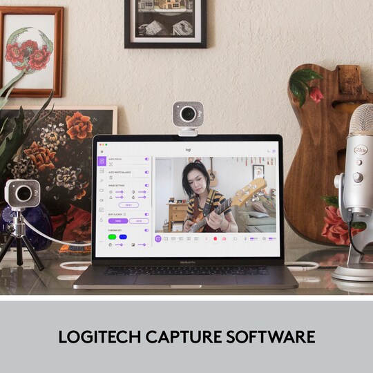 Logitech StreamCam kamera (vit)