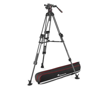 MANFROTTO Stativkit Video Nitrotech 612 + 645 Fast Twin MS Kolfiber
