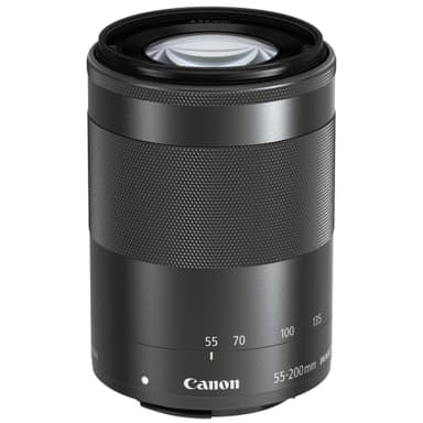 Canon EF-M 55-200 mm IS STM teleobjektiv (svart) Canon EF-M 55-200 mm IS STM teleobjektiv (svart)