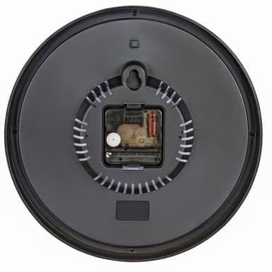 HAMA Väggklocka Pure Plus inkl. Termo/Hygro Svart
