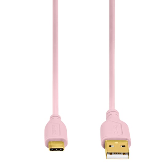 HAMA Kabel USB C Flexislim Rose 0.75m