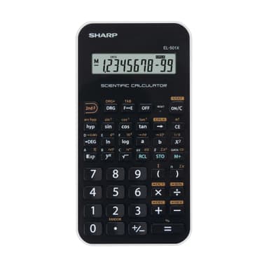 SHARP miniräknare EL501XBWH