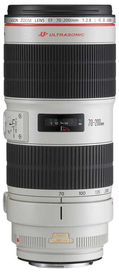 Canon EF 70-200 mm f/2.8 IS USM II Objektiv (vit) Canon EF 70-200 mm f/2.8 IS USM II Objektiv (vit)