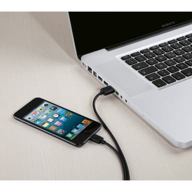 HAMA Synkkabel Micro-USB 3m Svart