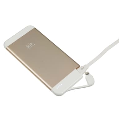 KIT Powerbank 4100mAh MFI Lightning 2,1A Guld