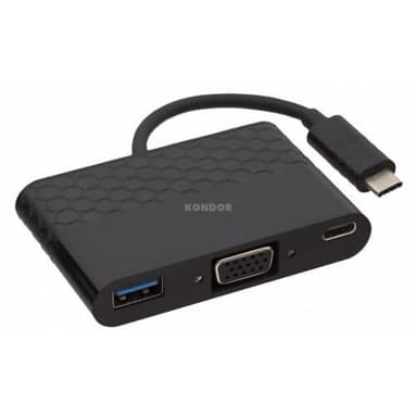 KIT Adapter USB-C 3.1 till VGA USB-A USB-C