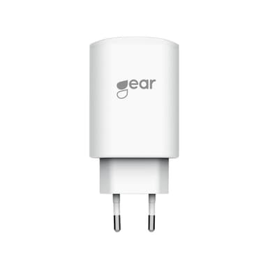GEAR Laddare 220V 1xUSB 18W 3A Vit Quick Charge 3.0