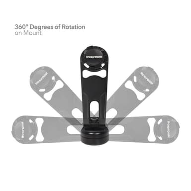 ROKFORM Mobilhållare MC Perch Mount Svart 25-50mm Avstånd Bultmontering T6 Aircraft Aluminum