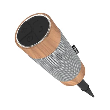 KITSOUND Högtalare Diggit Trådlös högtalare för Trädgården Wood