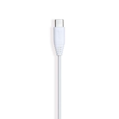GEAR Laddkabel USB-C 2.0 0.3m Vit Rund Kabel