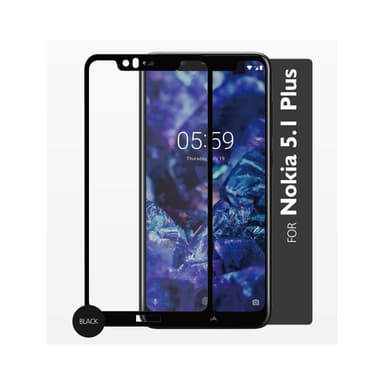 GEAR Härdat Glas 2,5D Full Cover Nokia 5.1 Plus