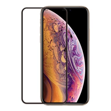 GEAR Härdat Glas 3D Gum Full Cover Svart iPhoneXs Max/11 Pro Max Incl. Monteringsram