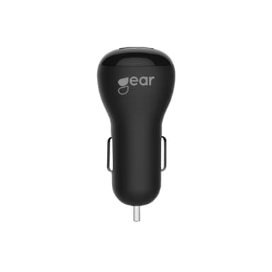 GEAR Laddare 12/24V 1xUSB 1A Svart
