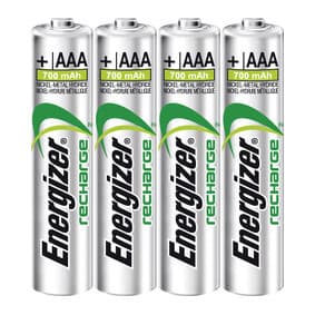 ENERGIZER Batteri AAA/LR03 Laddbart Ni-Mh 500mAh 4-pack